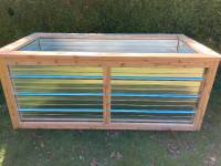 Cedar and steel garden boxes for sale