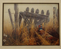 Marc Barrie Reproduction of Painting - Forgotten Gate - Pheasant