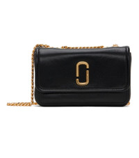 Brand New MARC JACOBS The Mini Glam Shot shoulder bag black gold