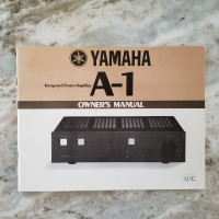 YAMAHA A-1 Integrated Stereo Amplifier Owner's Manual + Extra