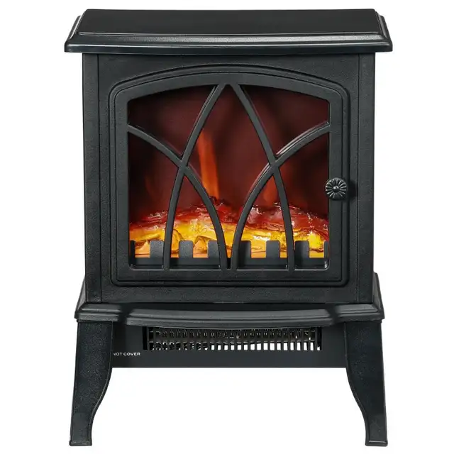 Brand new black Electric Heater, Freestanding Fireplace Stove wi in Heaters, Humidifiers & Dehumidifiers in Markham / York Region - Image 10
