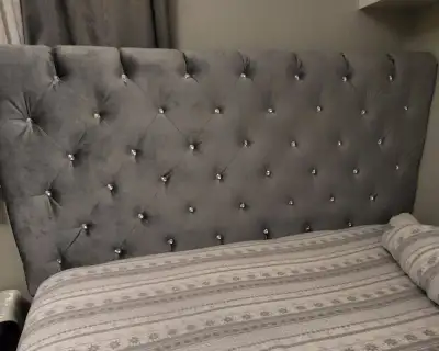 Nearly New Queen Bed with Head board, View more