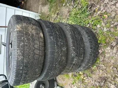 Moto Master Winter Tires Size 265 70 17 Tires on steel rims $100 for all 4 tires and rims. Call o te...