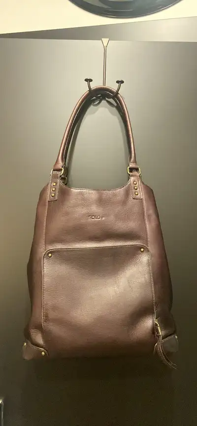 leather laptop bag, View more