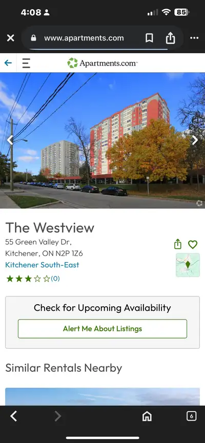 Two bedroom apartment for rent.