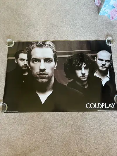 Excellent condition 2008 Cold play poster measures 36” by 24”. Pinholes in corners where hung on wal...