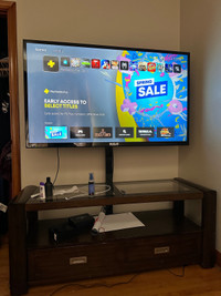 55” Tv with table stand