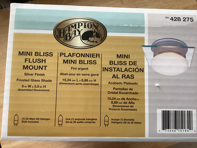 6” flush mount white glass light fixture. NEW in box. in Indoor Lighting & Fans in Ottawa - Image 3