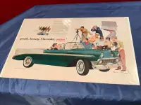 1956 Chevrolet Bel Air Convertible Double Page Original Ad