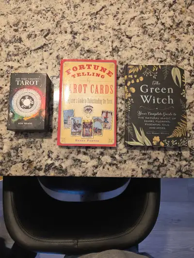Fortune telling tarot book and tarot cards., View more