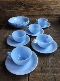 Vintage Pyrex Delphite Blue Set (15 pieces)
