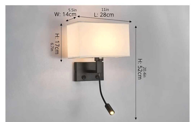 New reading wall lamp. Firm price in Indoor Lighting & Fans in Saskatoon - Image 2