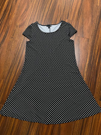 Women’s black and white polka dot dress - size medium (8/10)