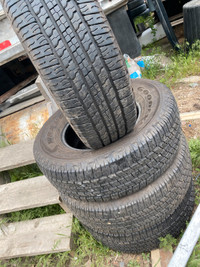 Four Goodyear Wrangler Fortitude 265/70R17 tires
