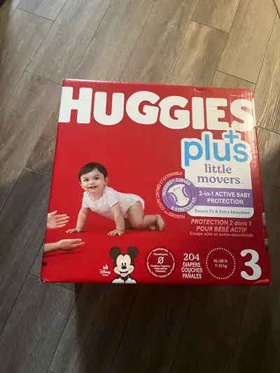 Huggies #3 204 Diapers, View more