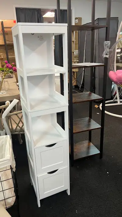 Bathroom Floor Cabinet, Bathroom Storage Organizer Rack Stand, M, View more