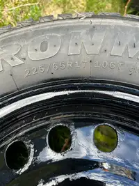 Winter tires with rim (freshly painted) 225/65/17