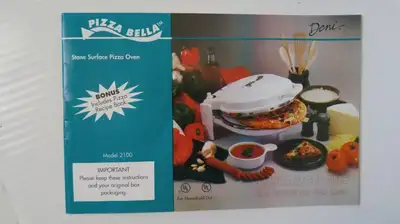 Pizza Bella pizza oven with stone, $75..00 Pick up in Grimsby