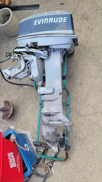 2 stroke,electric start, no tiller - set up for wheel and controls. I don't have controls $500 obo