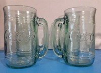 Set of 4 Vintage Green Coca-Cola Mugs