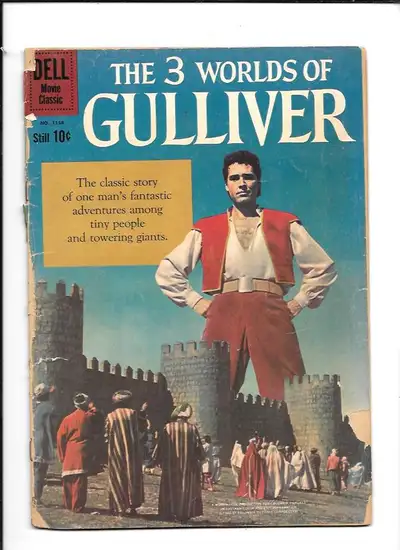 THE 3 WORLDS OF GULLIVER DELL GOOD/FAIR 1.5  1960 $2., View more