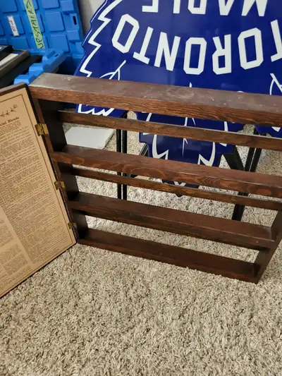 Vintage spice rack wall cabinet-1965 Three Mountains Herb &spic, View more