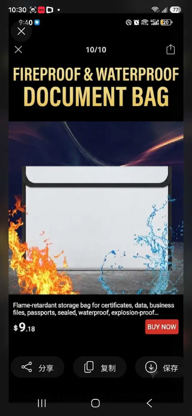fire proof document protector laptop sleeve