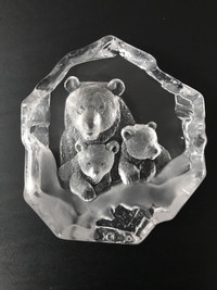 Signed “Mats Jonasson” Sweden, Crystal Studio Art Sculpture#3632