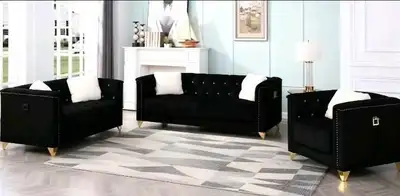 Black Sofa Set, View more