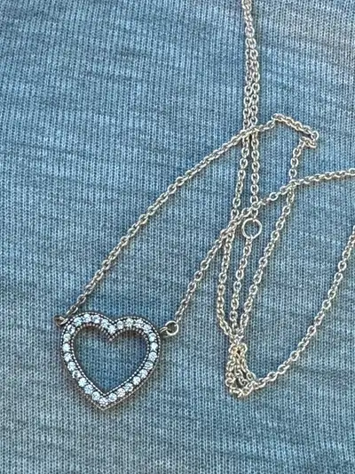 Pandora charm necklace heart