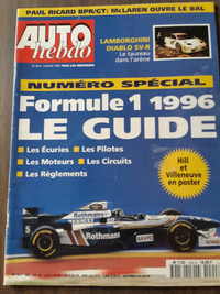 Auto Hebdo - Guide annuel Formule 1 1996