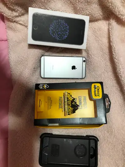 I phone 6 silver in box $150, View more