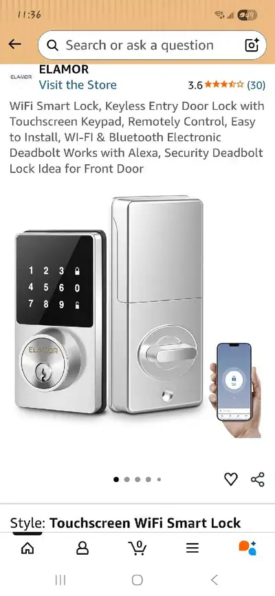 Elamor Smart Lock, View more