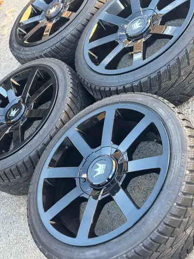NEW 19”Mazzi rims(5x114)+255/45/R19 snows- TESLA Model Y Set of four Brand New 19 inch Mazzi 389 rim...