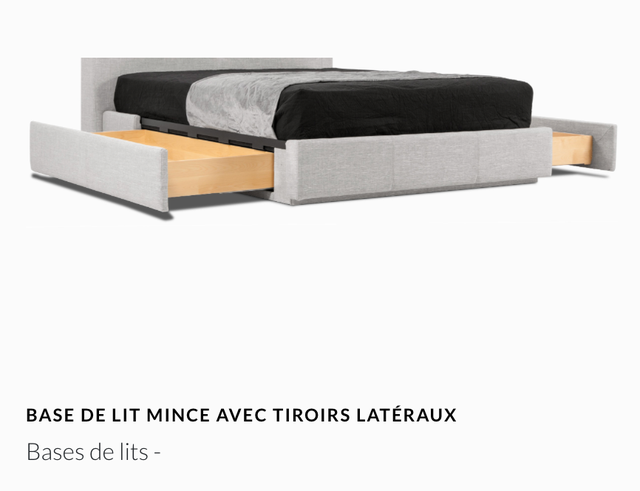 Base de lit Jaymar Grandeur Queen avec tiroirs latérales in Beds & Mattresses in City of Montréal - Image 7