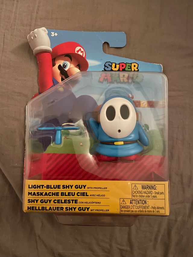 Blue shy guy super mario jakks figure 4” dans Art et objets de collection  à Longueuil/Rive Sud