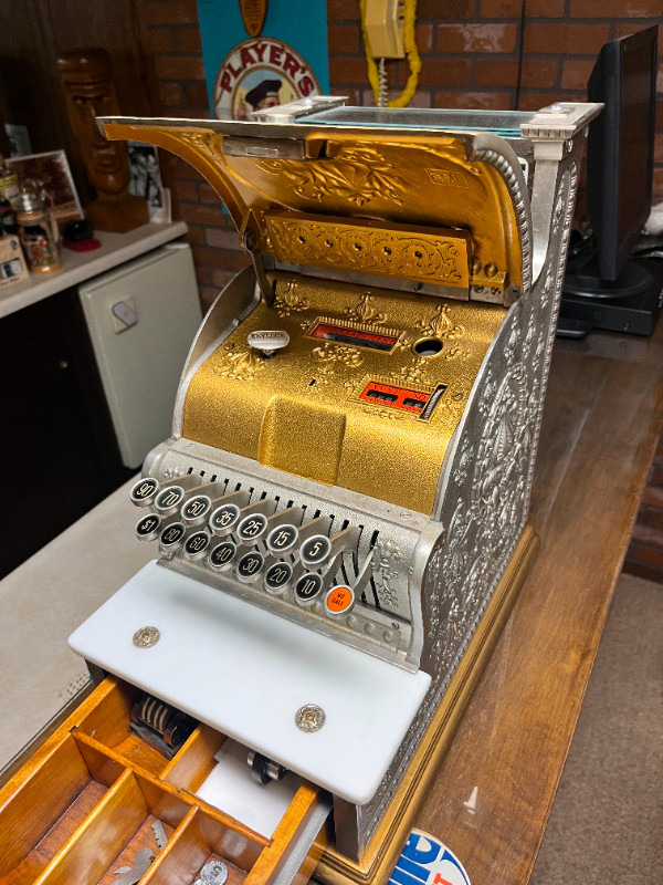 CASH REGISTER, N.C.R. SILVER PLATED BRASS CLASS 300 in Other in Kitchener / Waterloo - Image 3