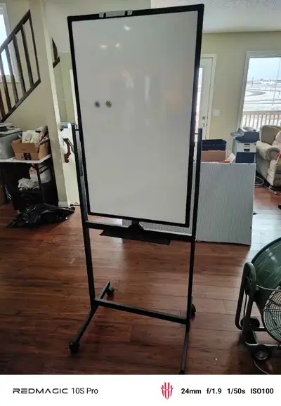 White Board on wheels Make An Offer, Moving Out Sale! Please have a look at my other items for sale...