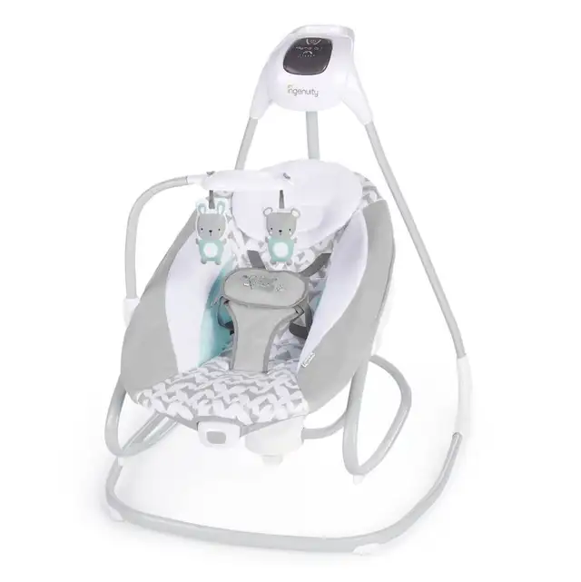 Ingenuity SimpleComfort Compact Soothing Swing & Rocker in Playpens, Swings & Saucers in Owen Sound - Image 2