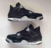 JORDAN 4 BLACK CANVAS