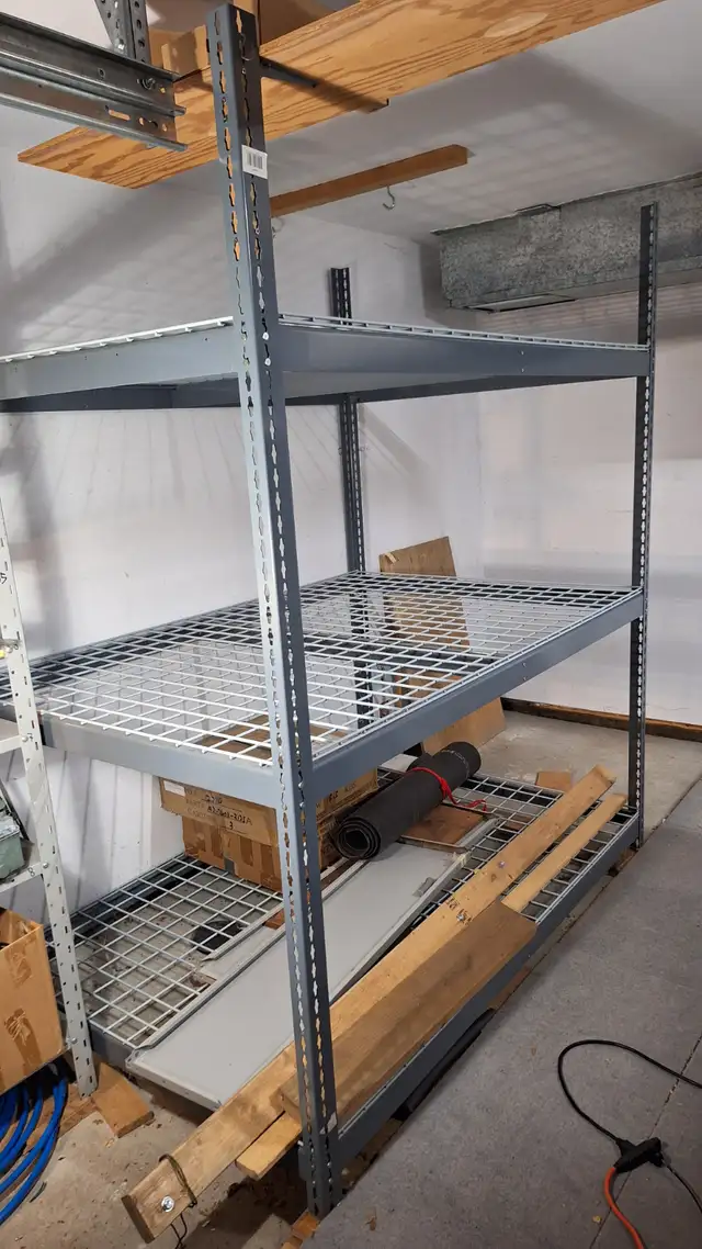 Heavy-Duty Wire Mesh Shelving Unit, 60 x 48 x 84 in