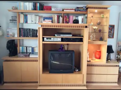 cabinet bibliothèque pour  appareil audio tv, View more