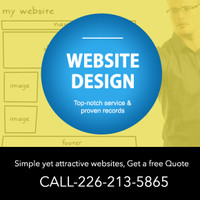 Custom Website Design, Web Development, SEO - 226-213-5865