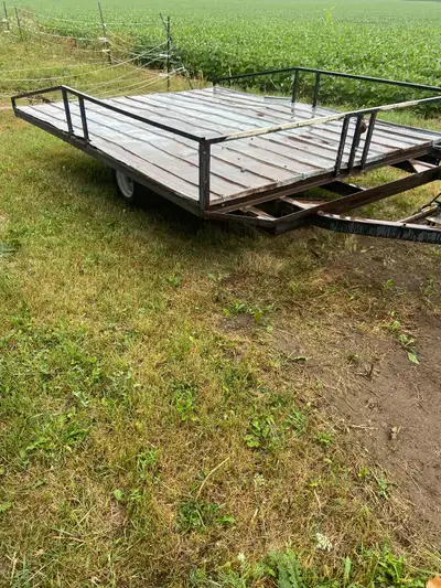 Double snowmobile trailer in great shape needs nothing. New tires and bearings. Ready to use call or...