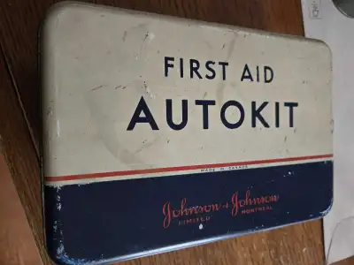 Vintage JOHNSON & JOHNSON FIRST AID KIT, View more