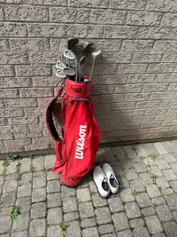 Golf Clubs and Shoes