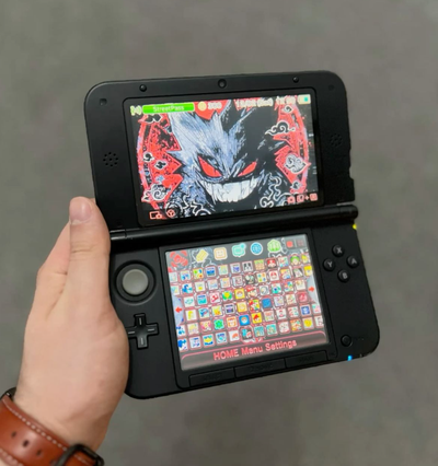 MODDED Nintendo 3ds XL RED《999+ Games & All Pkmn Titles Gen 1-7》, View more