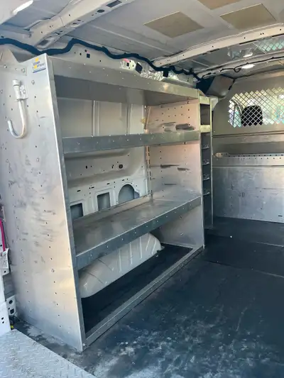 Étagères aluminium, tiroir, fait pour Ford transît 150,250 , 4 pièces Custom aluminium shelving and...