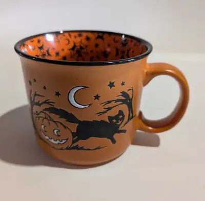  Halloween Coffee Tea Mug Pumpkin Cat Spooky, View more