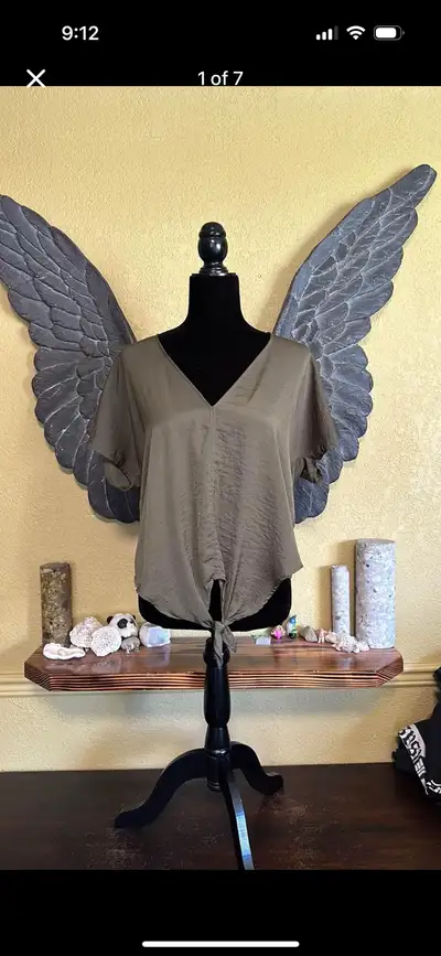 Lucky Brand Relaxed Tee Shirt with Front Tie, View more